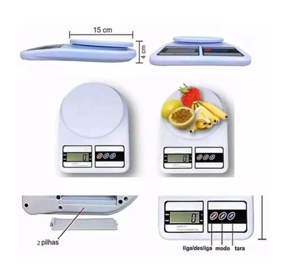 Balança Digital de Cozinha 10kg com Display LCD – O Segredo para Receitas Perfeitas!