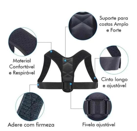 Corretor Postural Ajustável Unissex