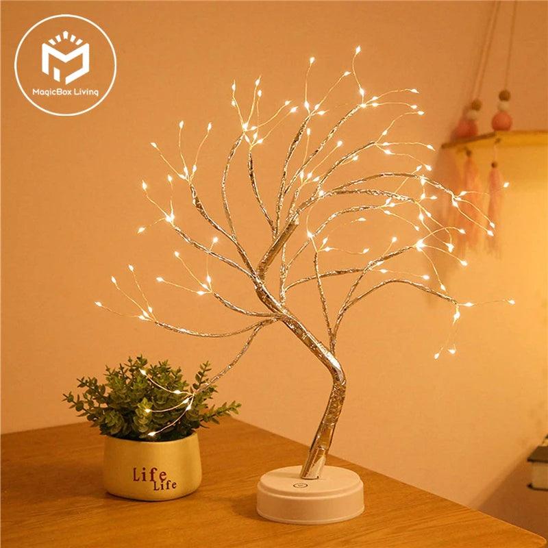 Luz Noturna LED Mini Árvore Bonsai