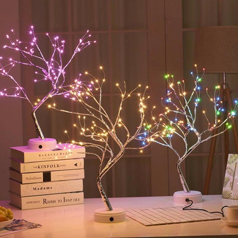 Luz Noturna LED Mini Árvore Bonsai