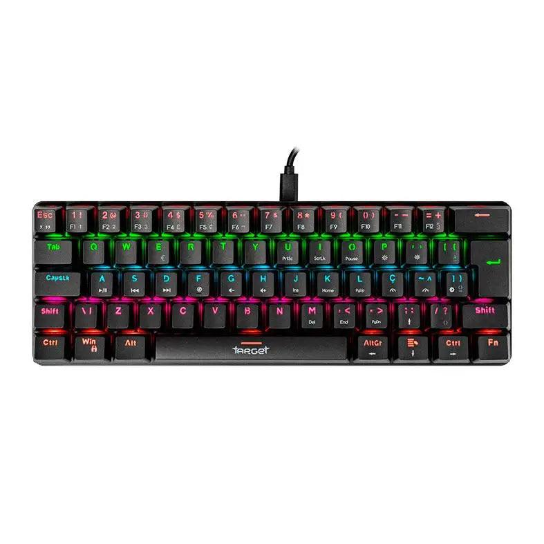 Teclado Mecânico Gamer TGT Sherman Compacto ABNT2 - Switch Azul - RGB