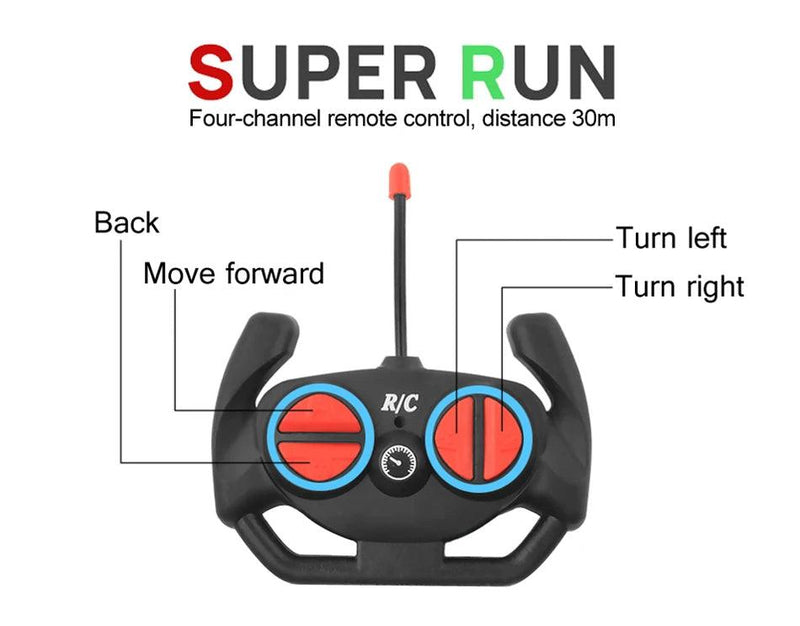 Carrinho de Controle Remoto Turbo de Drift com LED