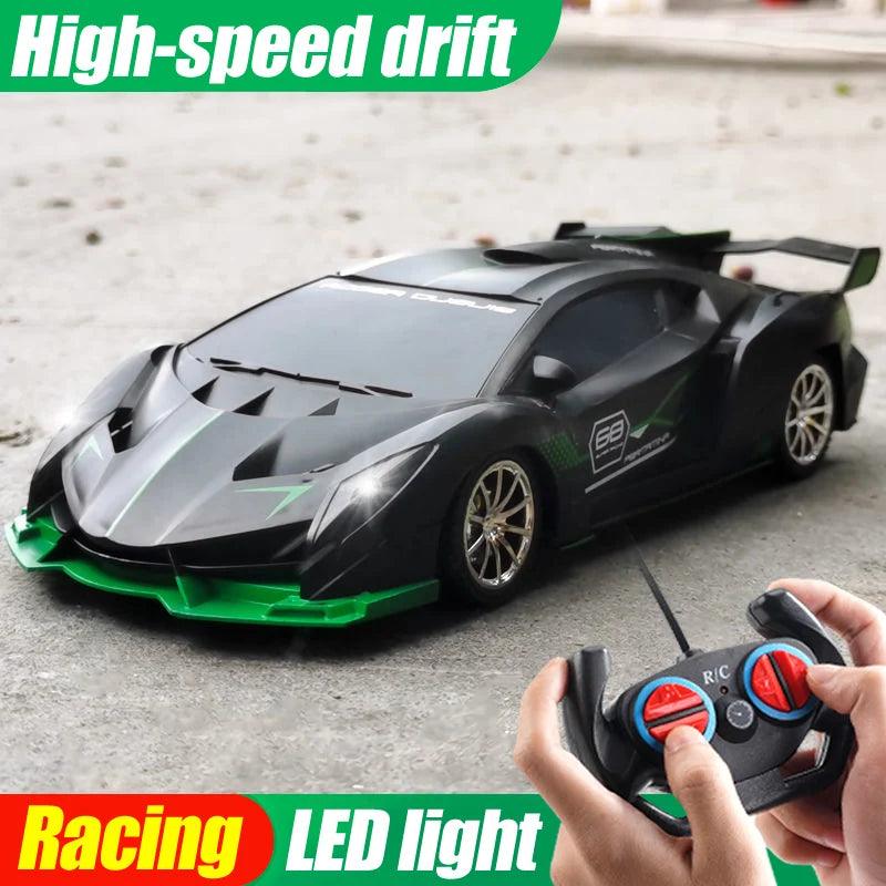 Carrinho de Controle Remoto Turbo de Drift com LED