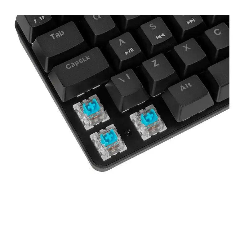 Teclado Mecânico Gamer TGT Sherman Compacto ABNT2 - Switch Azul - RGB