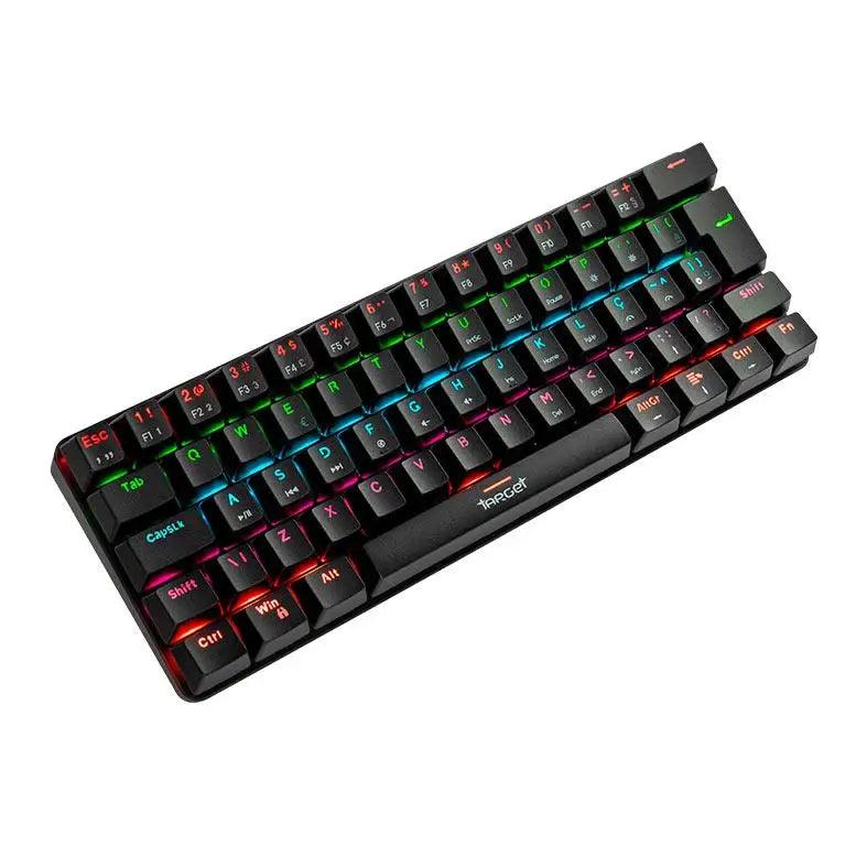 Teclado Mecânico Gamer TGT Sherman Compacto ABNT2 - Switch Azul - RGB