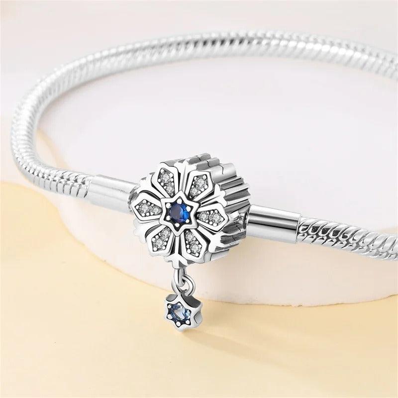 Bracelete Floral Prata 925 com Zircônia