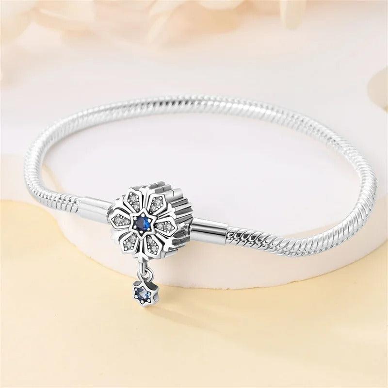 Bracelete Floral Prata 925 com Zircônia